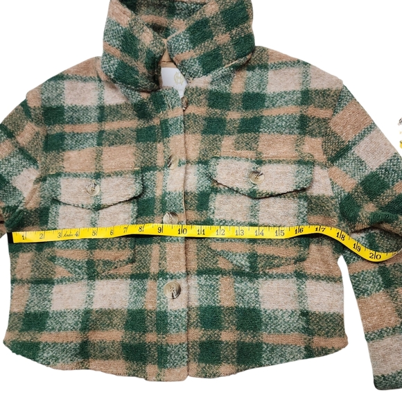 House of Harlow Plaid Wool Blend Crop Jacket Size XS - Picture 7 of 11